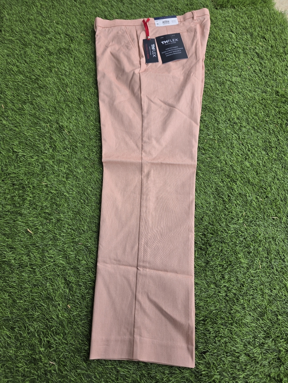 Tommy Hilfiger THFLEX Men's Dress Pants 34x30 Stretch Coral NWT $95 MRSP Career - Picture 1 of 6